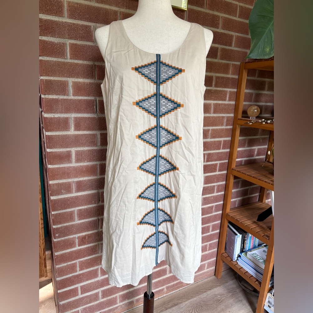 Summer Embroidery Dress from Island Shop size 10